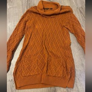 Cow neck sweater